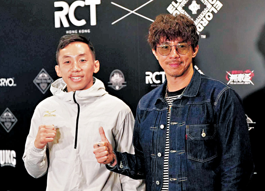 ●藝人張繼聰（右）現身支持師父曹星如。