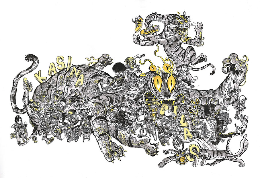 ●金政基所做的鞋款設計作品《The Master》。香港藝術中心供圖