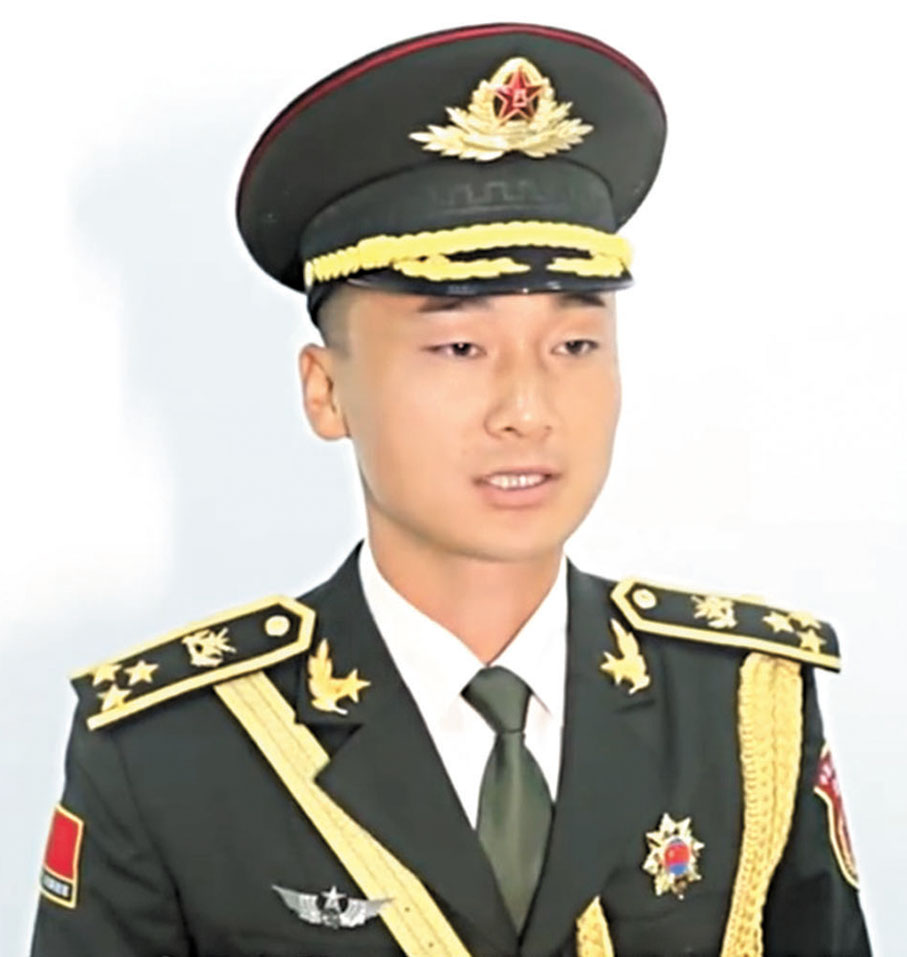 ●軍旗手徐澤東 　 視頻截圖