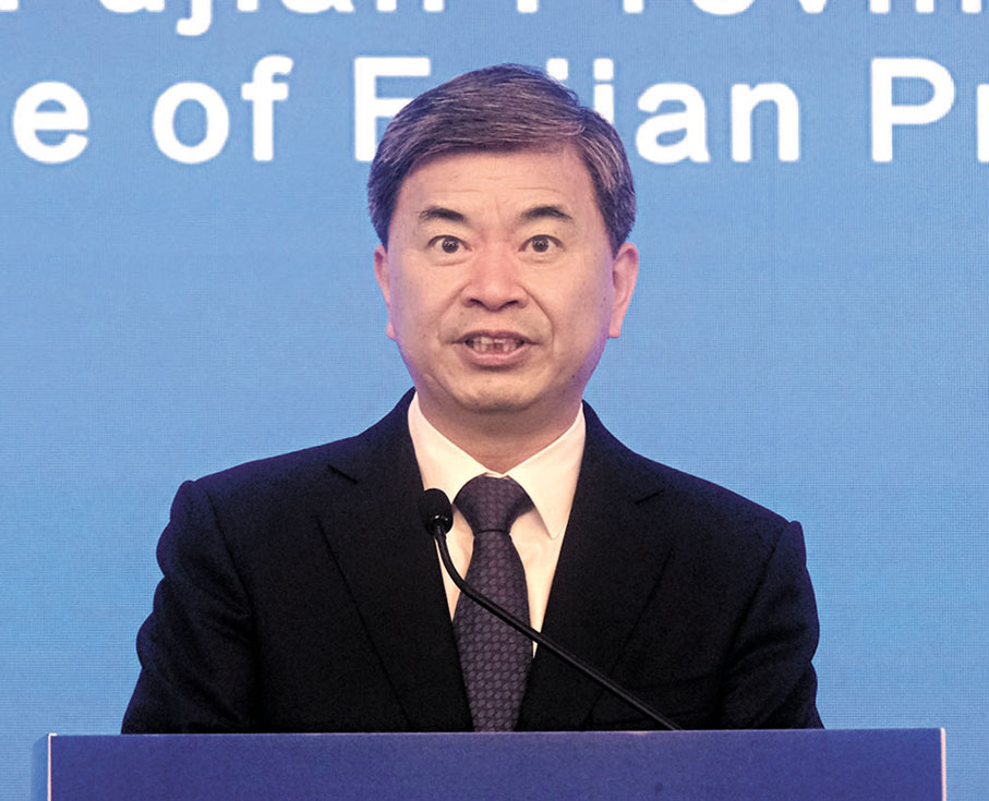 ●福建省委書記、省人大常委會主任周祖翼指出,閩港合作不斷取得新進展、新成效。 香港文匯報記者涂穴 攝