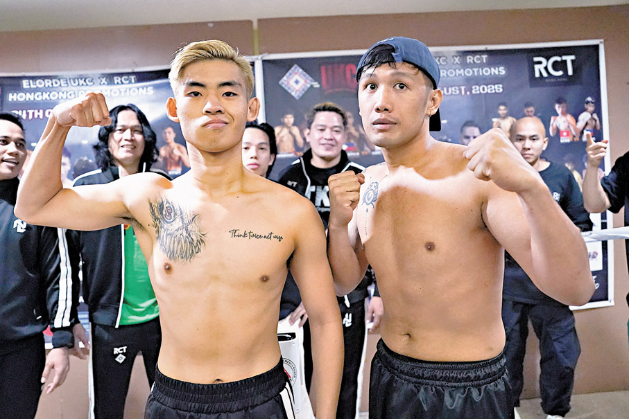 ●顏樂旻(左)今午硬撼阿斯簡奴,誓言全力爭勝。 香港文匯報記者葉詩敏 攝