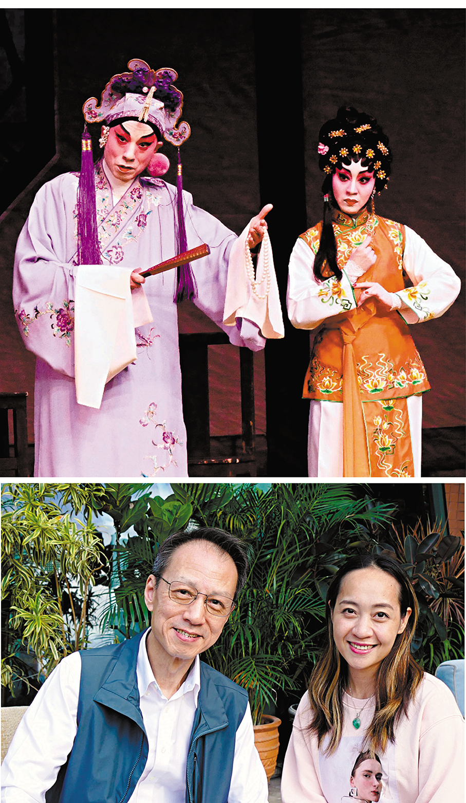 ●台上台下，李龍與梁燕飛曾合作多次。