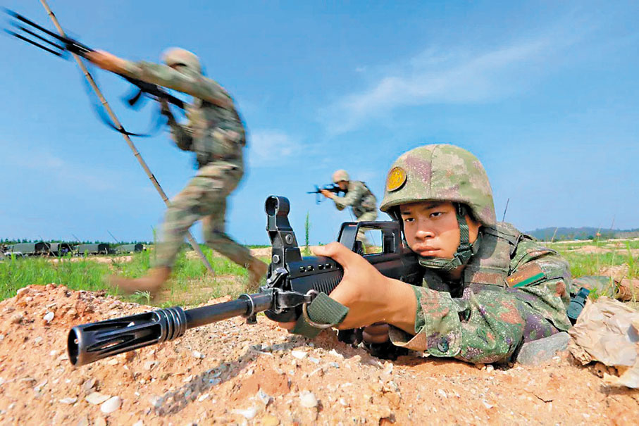 ●肖榮基在訓練中。 網上圖片