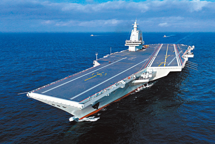 全球首艘常規動力電磁彈射航母 福建艦