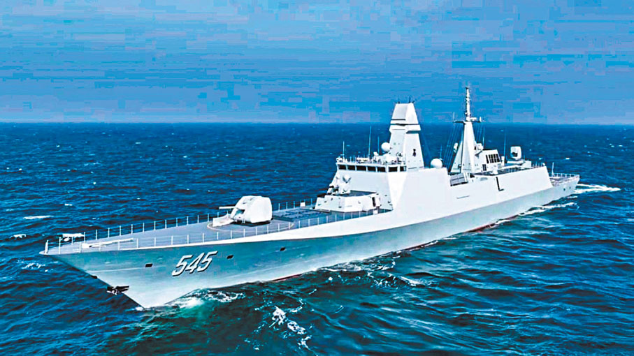 航母帶刀護衛 漯河艦(054B型護衛艦)