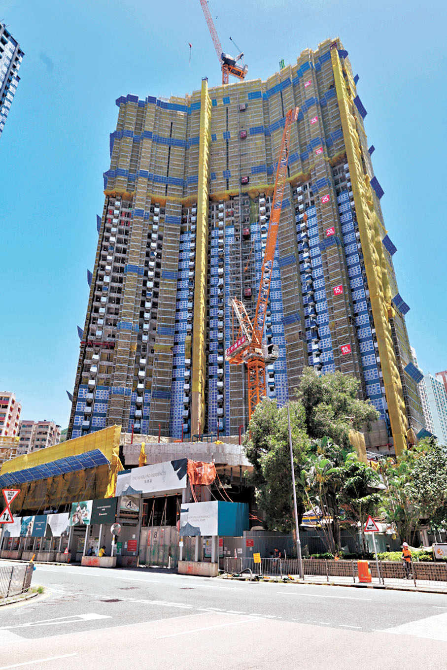 ●圖為港島柴灣常安街海德園樓盤外貌。資料圖片