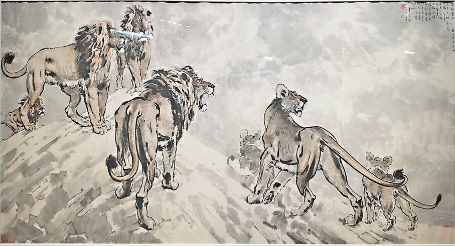 ●徐悲鴻作品《會師東京》。