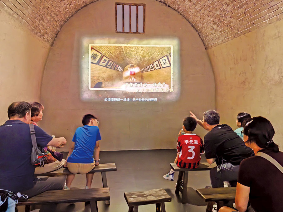 ●紀念館通過影像進一步傳遞抗戰精神。