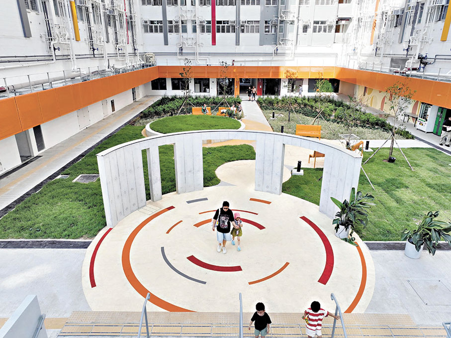 ●牛頭角彩興路簡約公屋。 建築署供圖