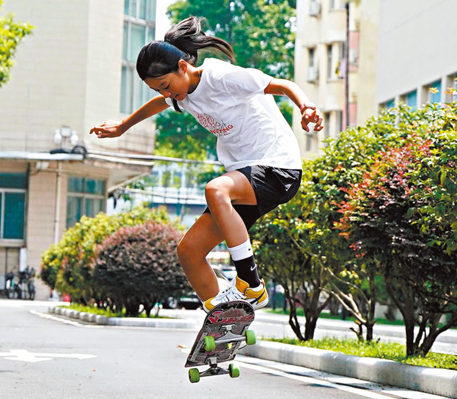 ●年僅13歲的鄭好好，在惠州主場全力衝擊全運會金牌。