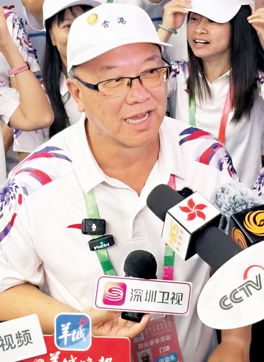 ●香港門球總會主席、代表團團長李春華　香港文匯報記者胡永愛 攝