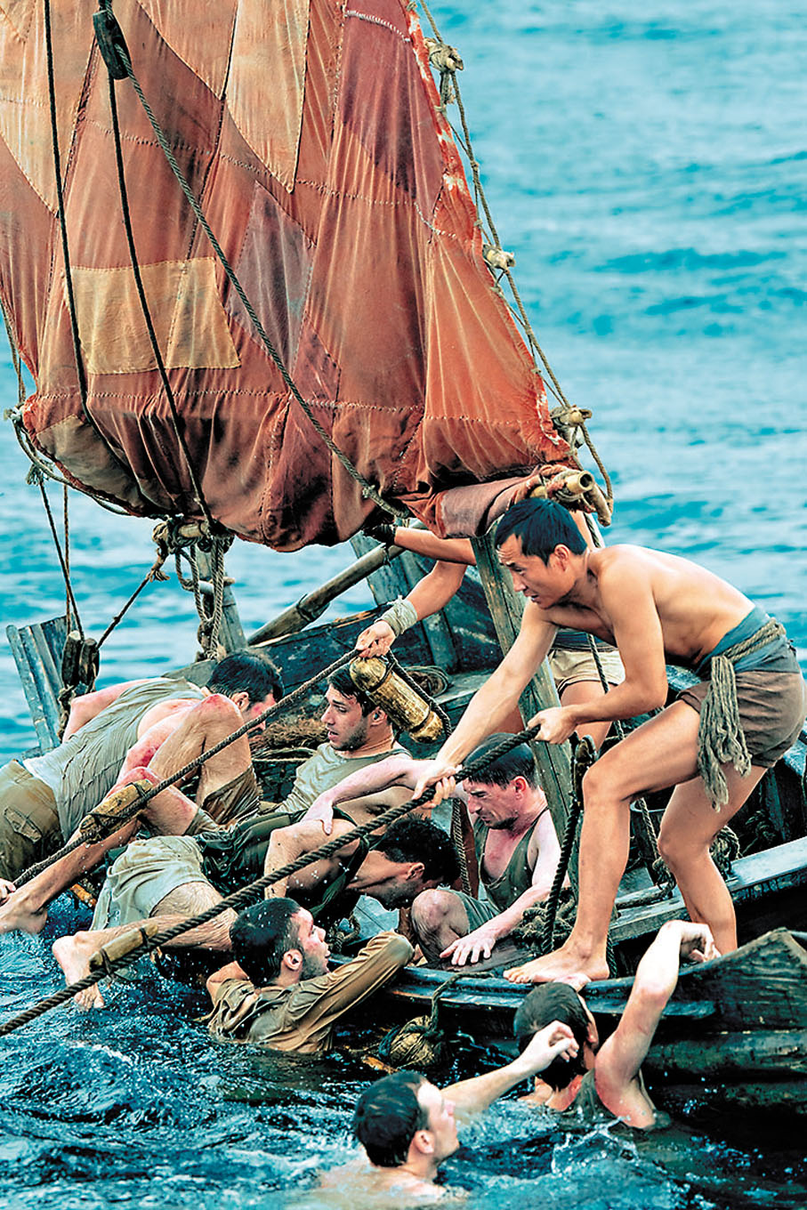 ●電影刻畫了舟山漁民頑強拚搏、勇敢無畏的群體形象。