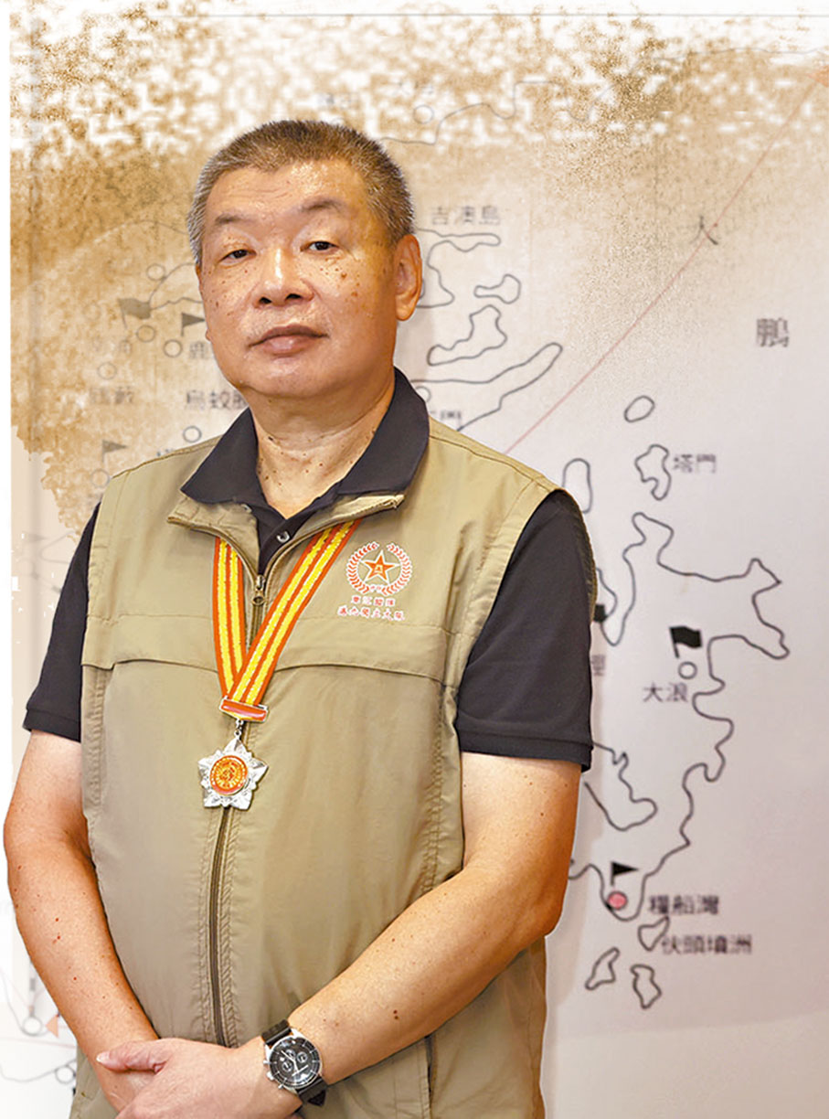 ●原東江縱隊港九獨立大隊老游擊戰士聯誼會副會長林鳴。 香港文匯報記者郭木又 攝