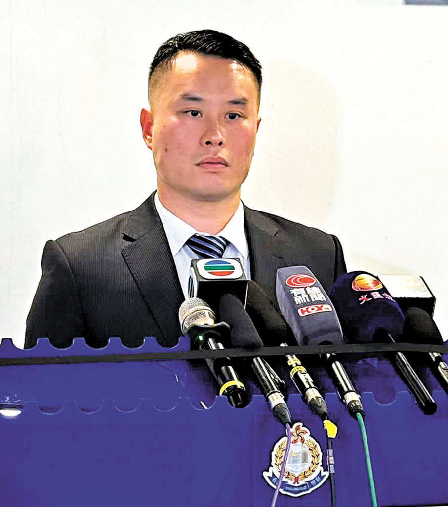 ●吳嘉倫強調，警方會繼續大力打擊涉及依托咪酯的相關毒品罪行。 香港文匯報記者許芷欣  攝