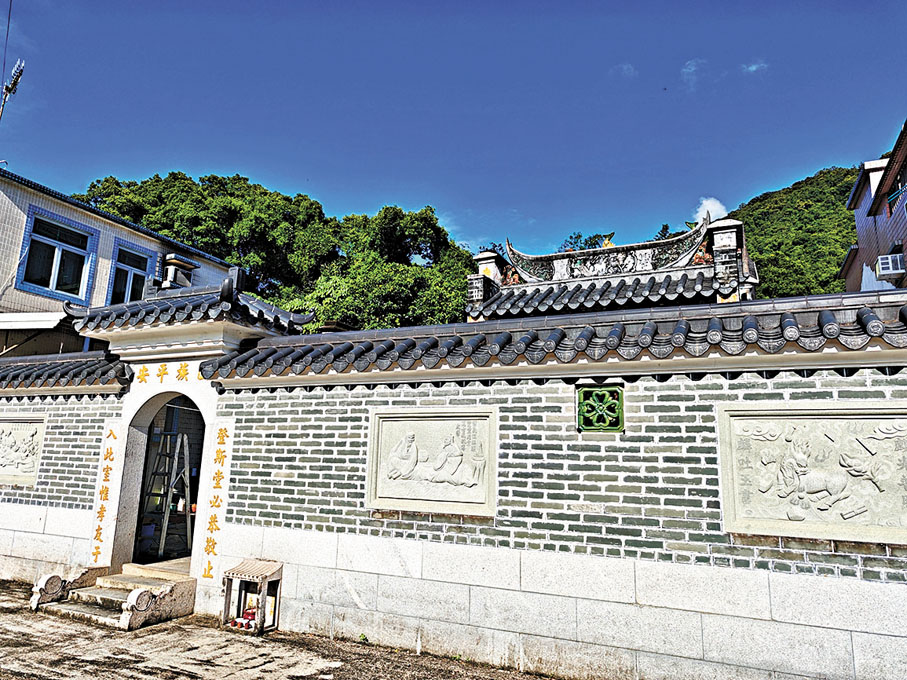 ●上禾坑李氏祠堂外的圍牆。