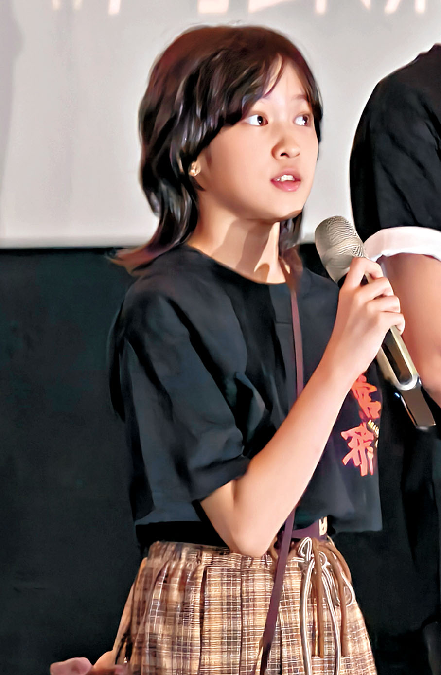 ●「小蝦米」韓陌看完閱兵後勁感觸。香港文匯報記者胡永愛  攝