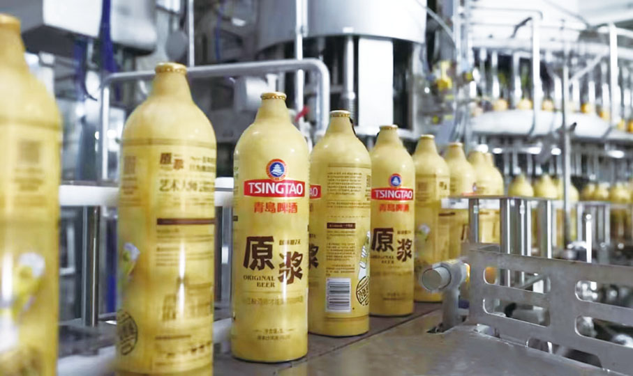 ●青啤原漿生產線。