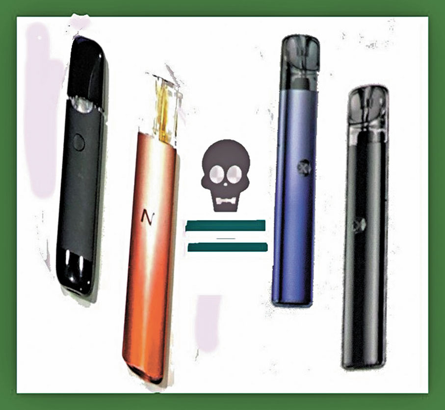 ●無論是電子煙還是太空油，都危害健康。 作者供圖