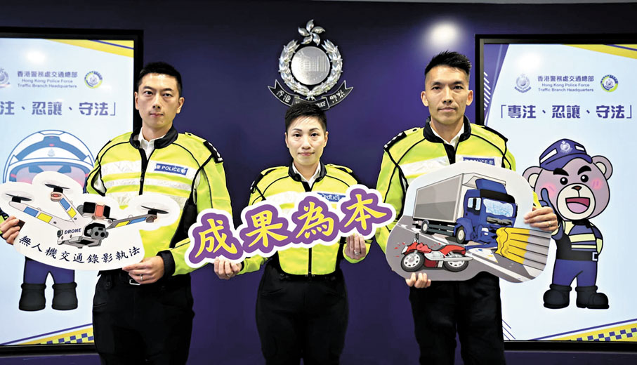 ●警方5大總區下周起全港打擊駕駛者違規行為。 香港文匯報記者劉友光  攝
