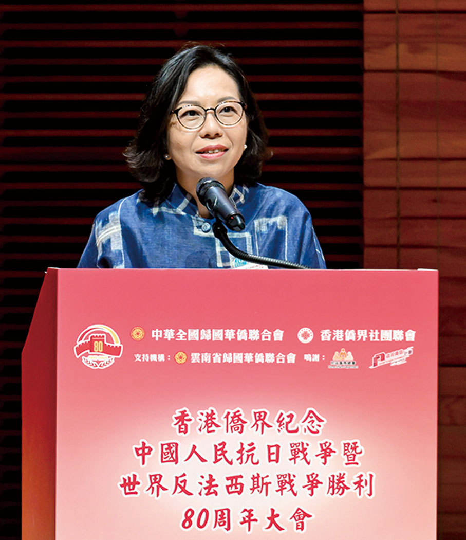 ●麥美娟致辭。