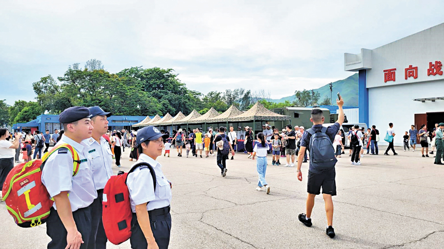 ●娟姐退休前一次值勤。 受訪者供圖