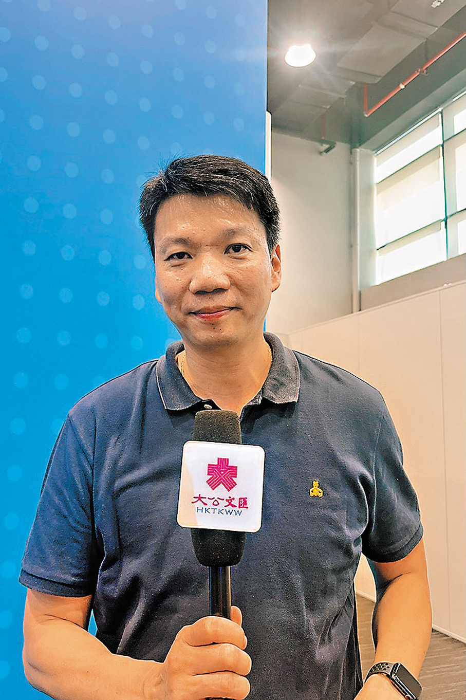 ●蔡芳裕期望港籃男子U22能夠晉級八強。 香港文匯報記者李紫妍 攝