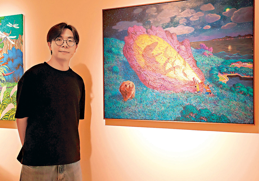 ●黃進曦此次攜作品《信仰的力量》參展。