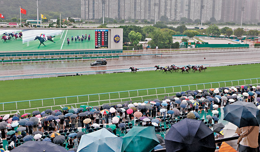 ●馬季昨日在沙田馬場開鑼。   香港文匯報記者黃艾力  攝
