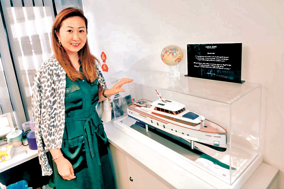 ●劉嘉紋表示，政府可協助業界設立遊艇會，提供多個超級遊艇泊位等。香港文匯報記者黃子晉  攝