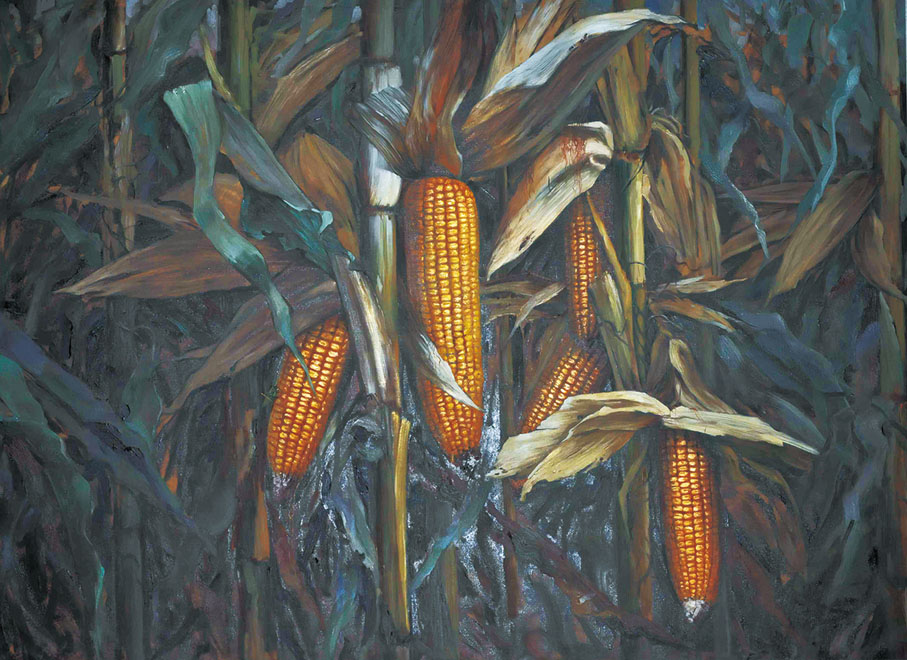 ●豐收（油畫）。