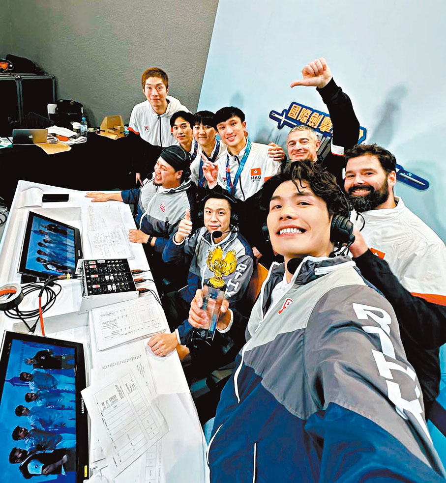 ●張小倫退役後常擔任評述，現場見證男花世界盃奪牌。  張小倫Ig圖片