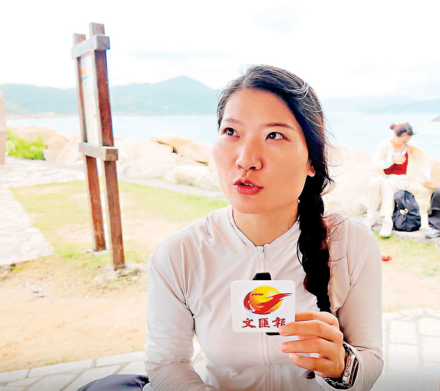 鍾小姐：麥理浩徑在全球都非常出名，特別是精華的二段，我去年2月首次過來，到現在已經第四次，這條路線比較成熟，建設得很好。路段我第一次就走了下來，不過回程時通常就很累了，希望可以有的士代步。