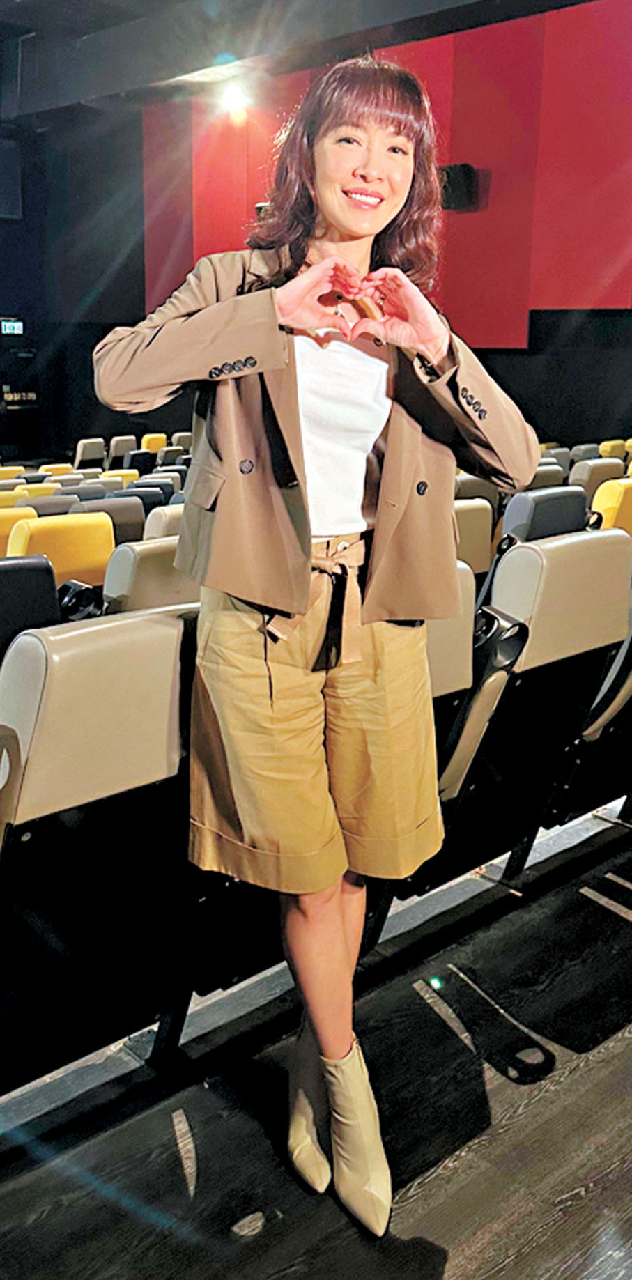 ●向海嵐想挑戰當主持人。香港文匯報記者子棠 攝