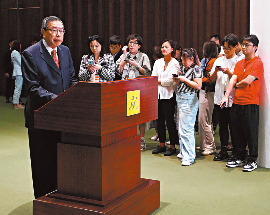 ●梁君彥指投票結果反映香港社會主流民意。香港文匯報記者曾興偉  攝