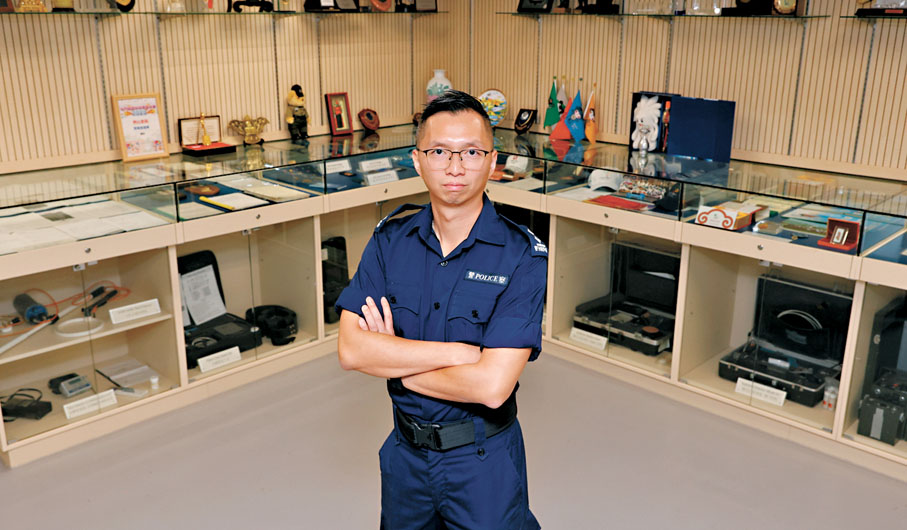 ●蔡清峰強調，警察搜查隊會詳細掌握比賽場地內部結構與規格，再配合搜查犬與專業工具進行徹底檢查。 香港文匯報記者黃艾力  攝