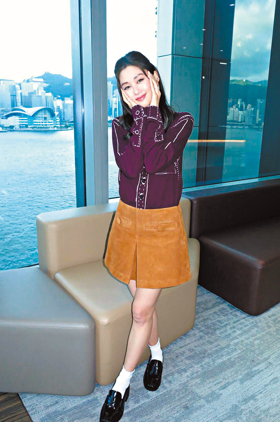 ●香香藉拍《我愛九龍城》留珍貴回憶。  