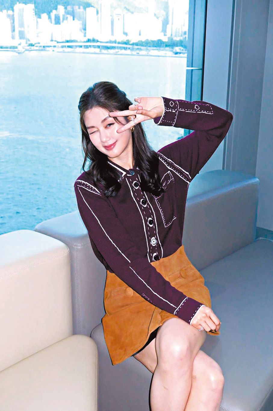 ●香香笑言靠勤做facial扮嫩。