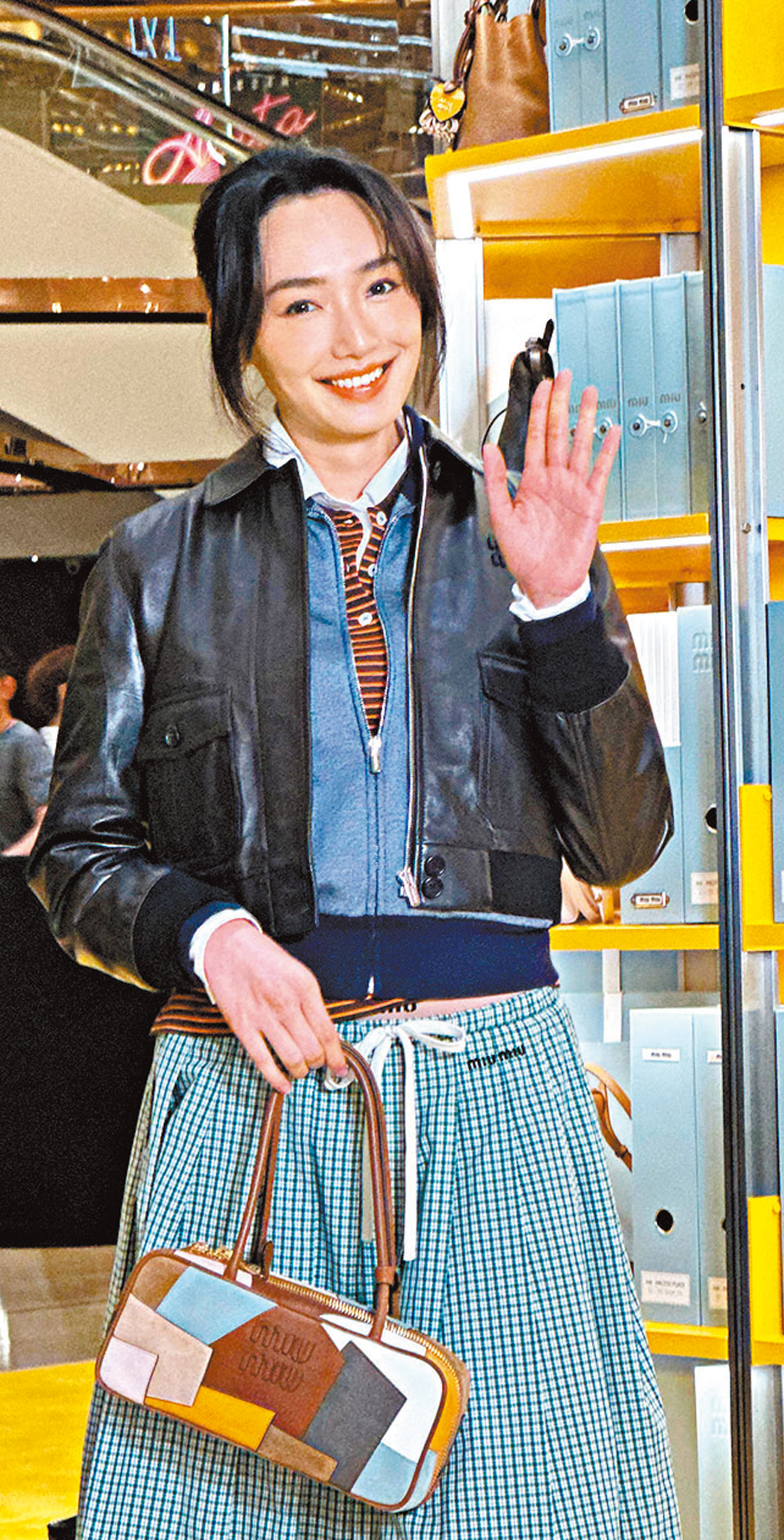 ●蔡思韵稱有好消息會通知大家。   香港文匯報記者子棠  攝