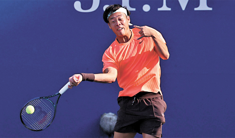 ●港隊「一哥」黃澤林今日在台維斯盃打頭陣，力爭旗開得勝。資料圖片