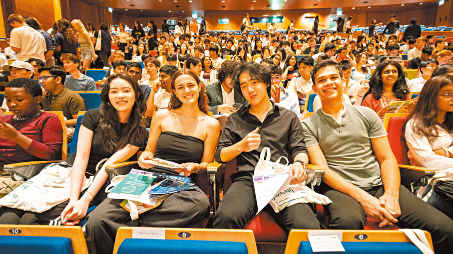 ●2025/26學年港大的非本地生迎新活動。   港大圖片