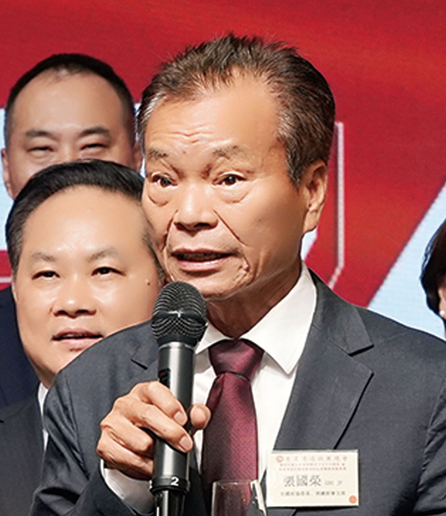 ●張國榮致祝酒辭。