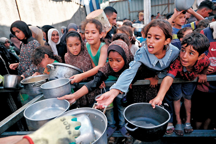 ●加沙戰事及饑荒持續。 法新社