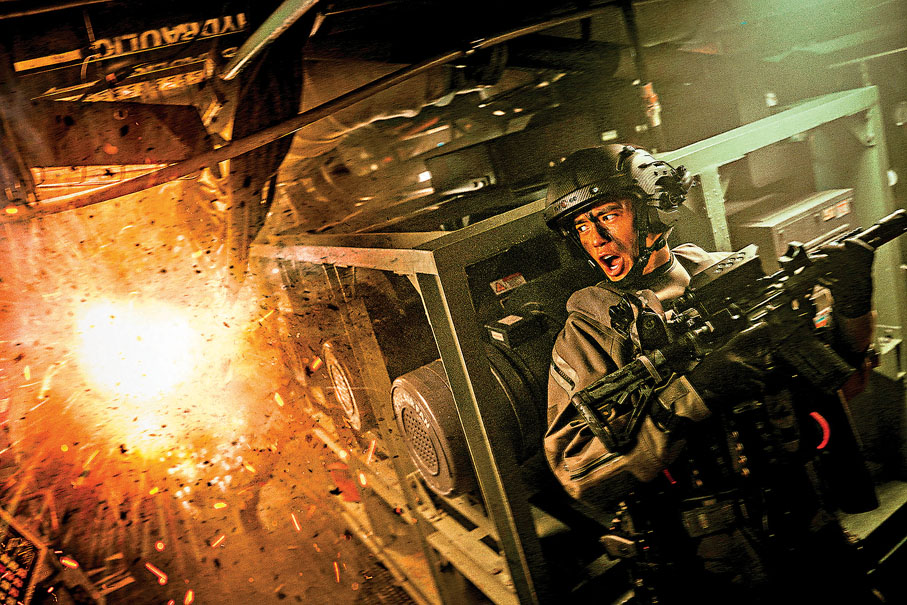 ●于適拍爆炸戲的反應令林超賢印象深刻。