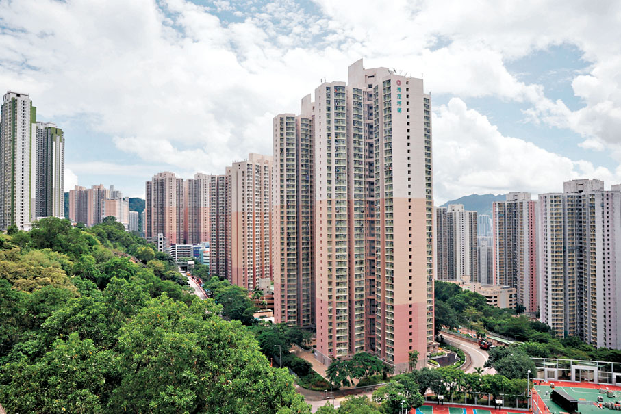 ●觀塘公屋秀茂坪邨。香港文匯報記者郭木又 攝