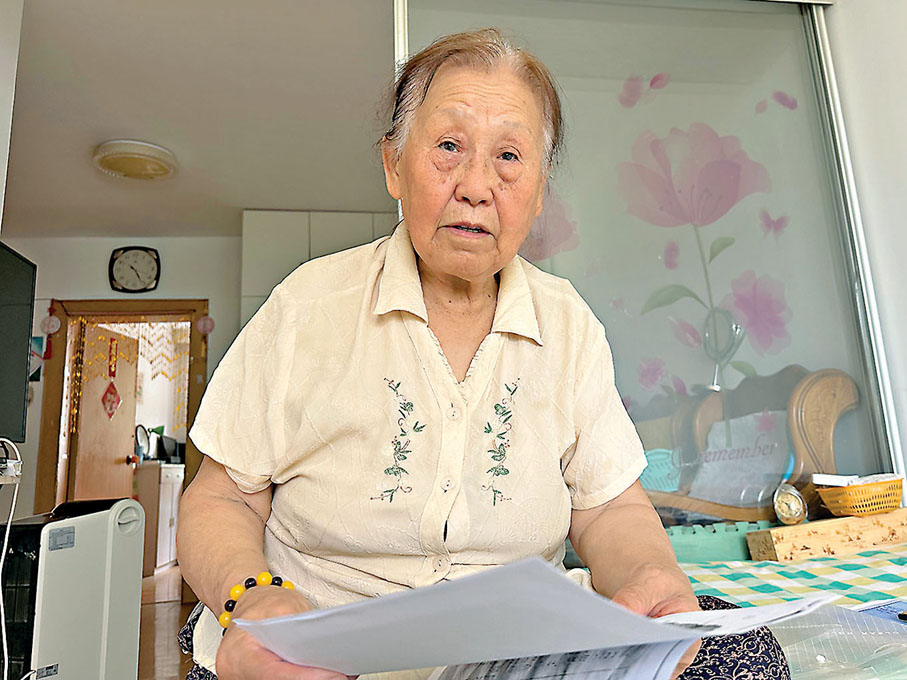 ●現年84歲的朱玉芬是七三一部隊的受害者家屬。香港文匯報記者于海江 攝