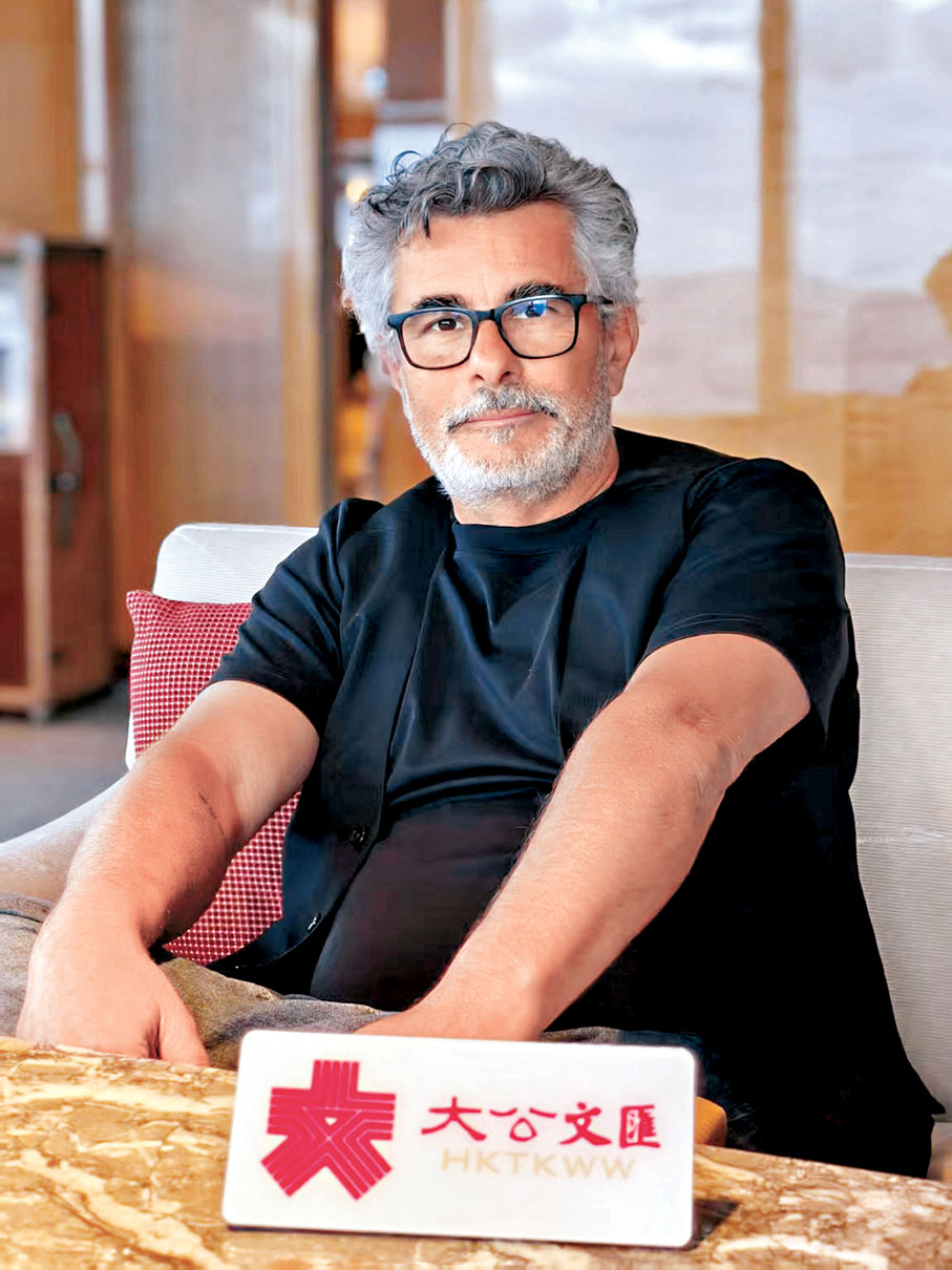 ●導演Paolo認為電影創作應結合時代。香港文匯報記者胡永愛 攝