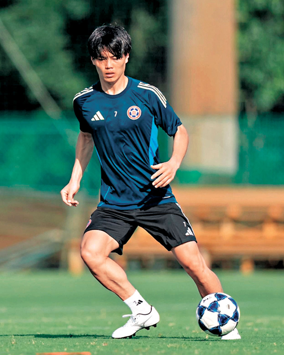 ●東方日籍新兵河野大翔有望首次上陣。 東方Facebook圖片