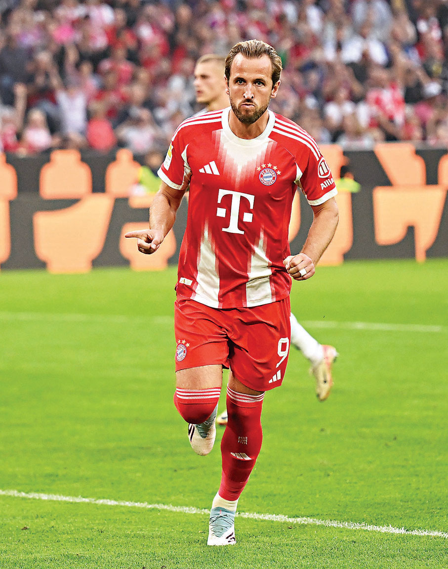 ●拜仁射手哈利卡尼季初腳風甚順。 資料圖片