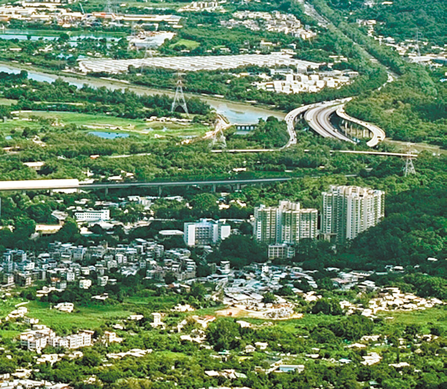 ●凹頭站沙埔一帶將擴大住宅土地供應，並以私人房屋為主。香港文匯報記者黃宇威 攝