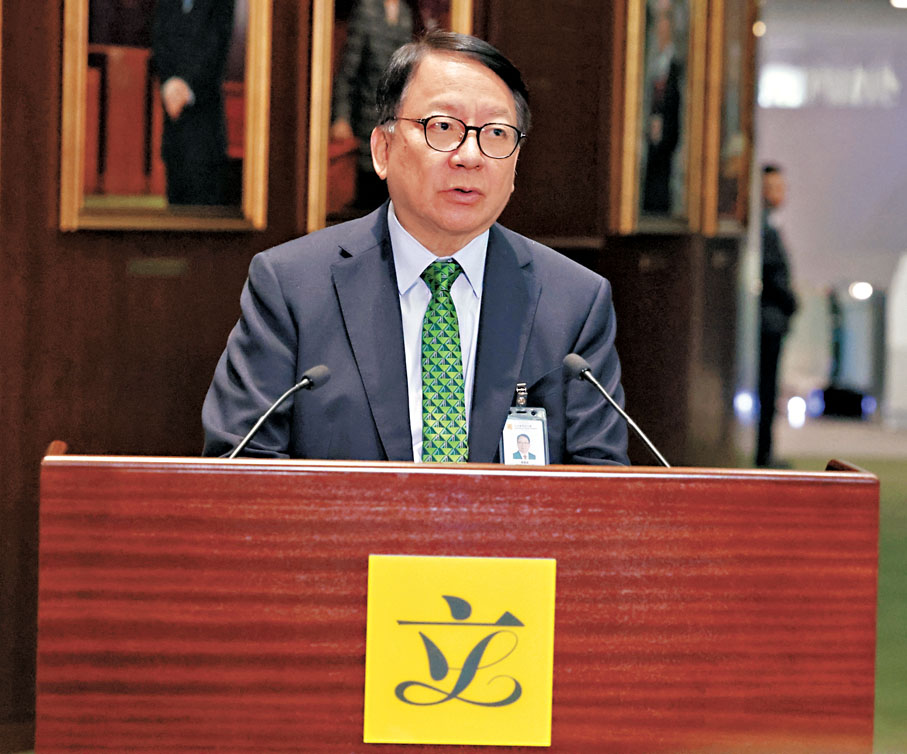 ●政務司司長陳國基　香港文匯報記者萬霜靈  攝